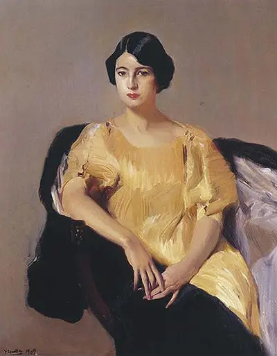 Elena in a Yellow Tunic Joaquin Sorolla